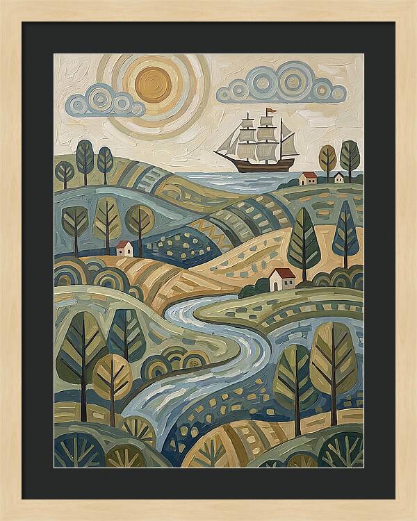 Discovery Landscape With Ship