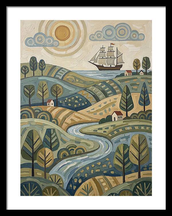 Discovery Landscape With Ship