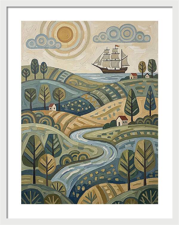 Discovery Landscape With Ship