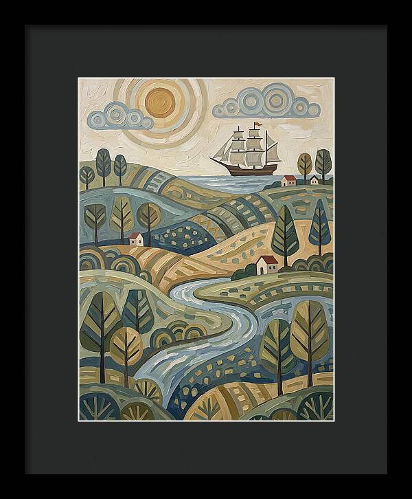 Discovery Landscape With Ship