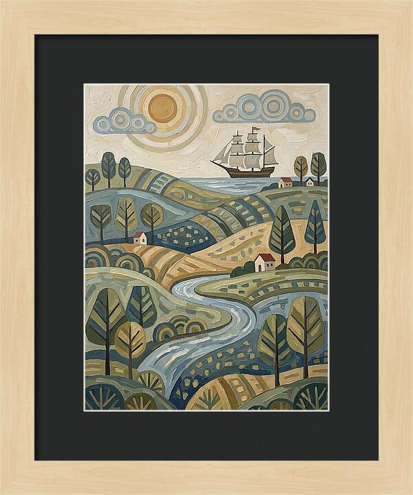 Discovery Landscape With Ship