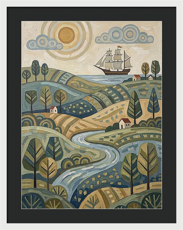 Discovery Landscape With Ship