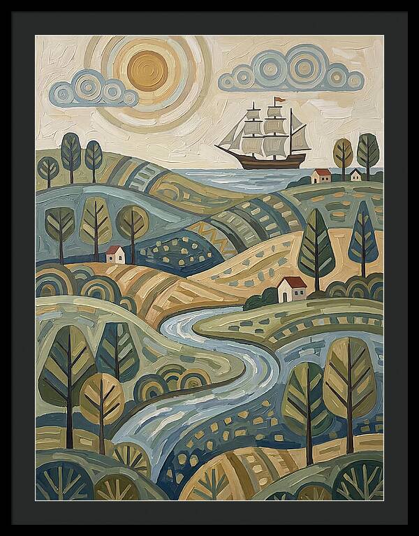 Discovery Landscape With Ship