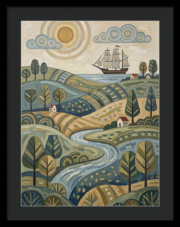 Discovery Landscape With Ship
