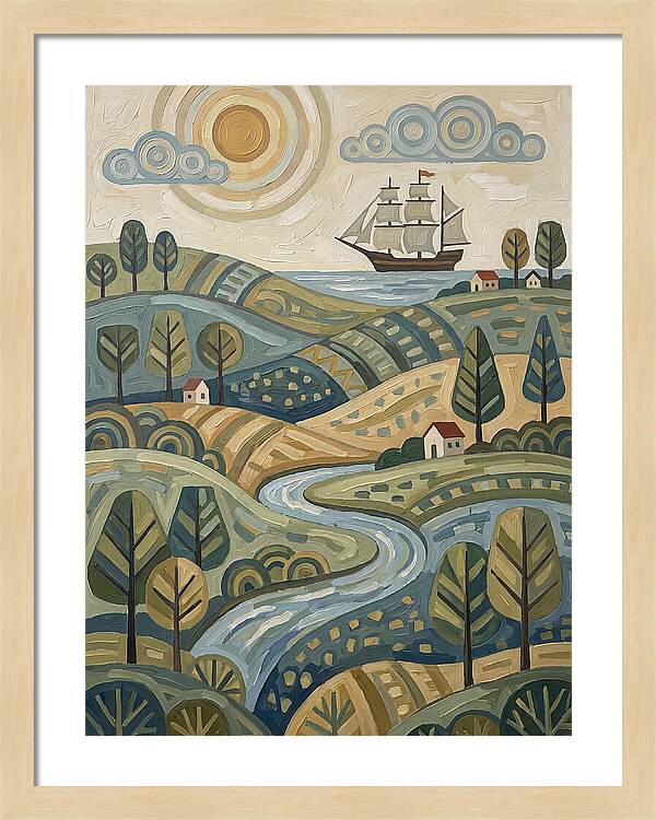 Discovery Landscape With Ship