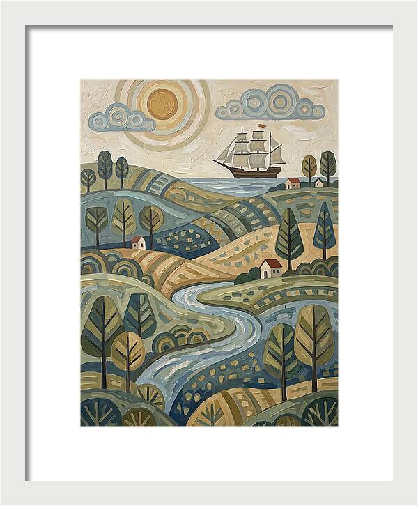 Discovery Landscape With Ship