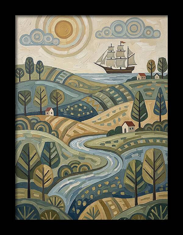 Discovery Landscape With Ship