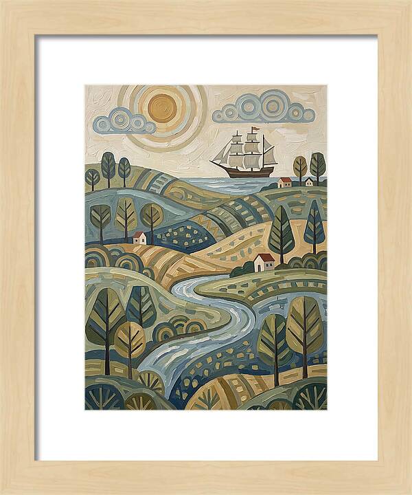 Discovery Landscape With Ship