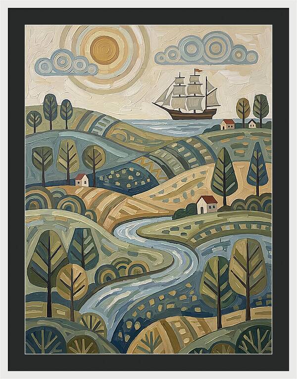 Discovery Landscape With Ship