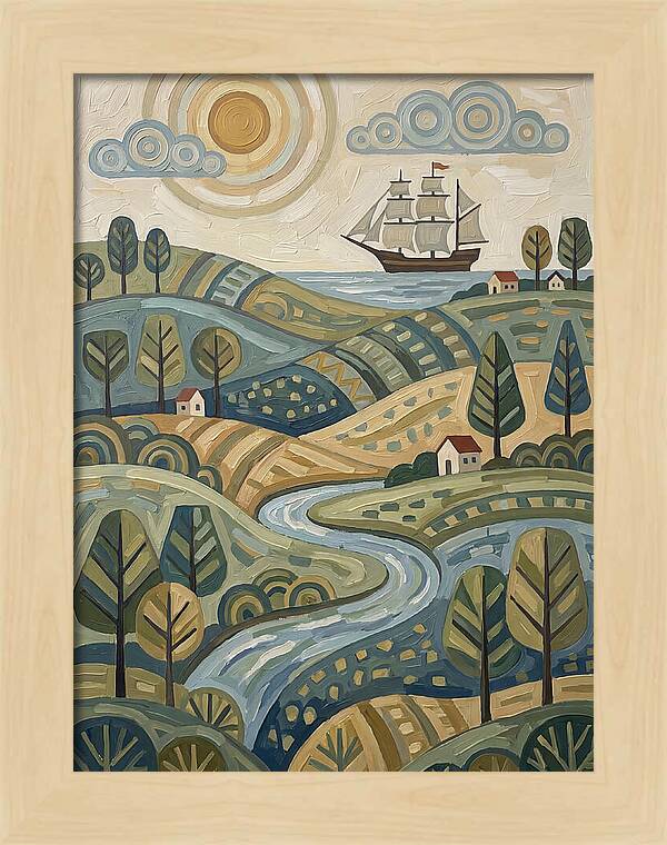 Discovery Landscape With Ship