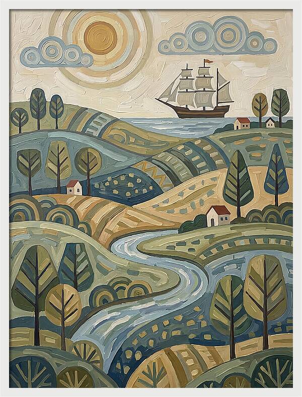 Discovery Landscape With Ship