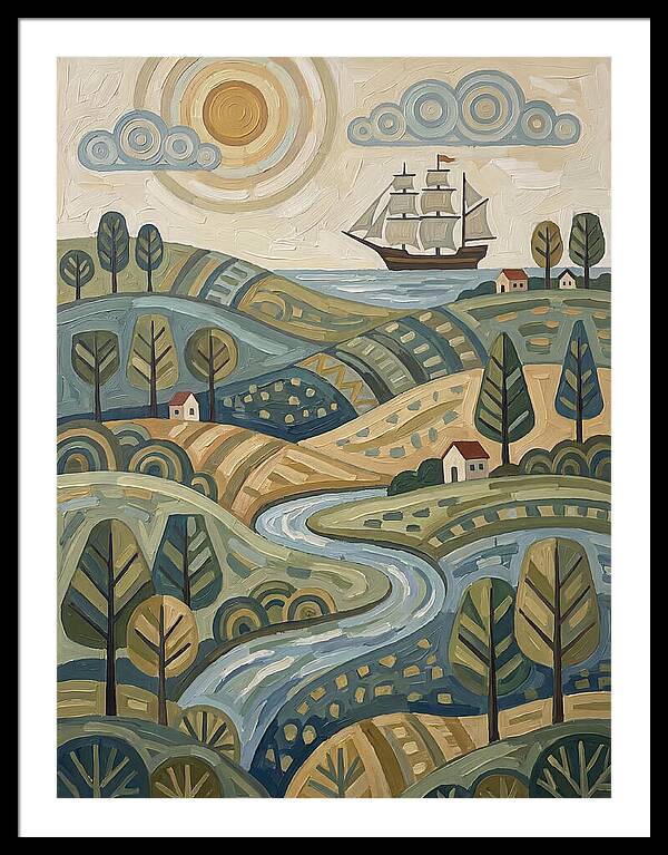 Discovery Landscape With Ship