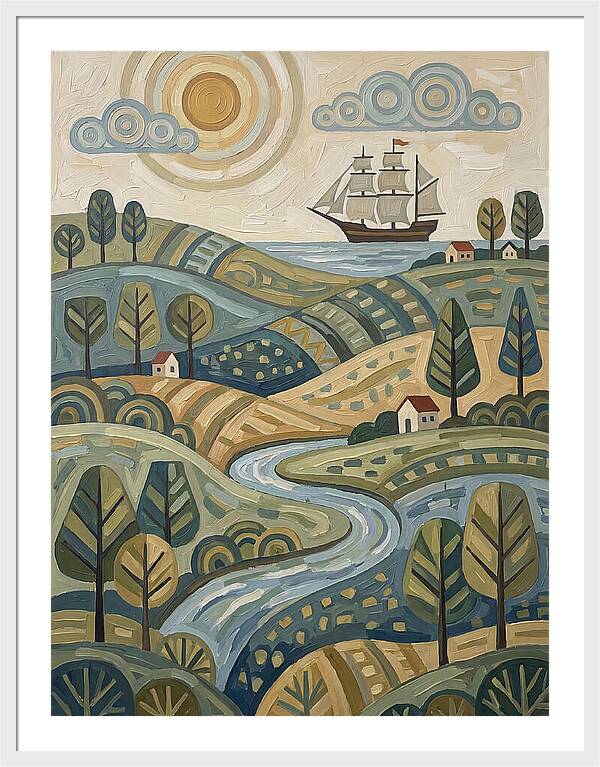 Discovery Landscape With Ship