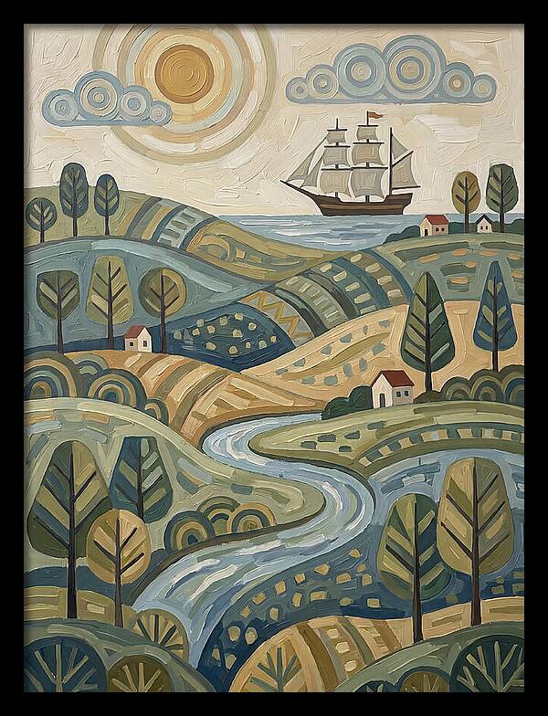 Discovery Landscape With Ship