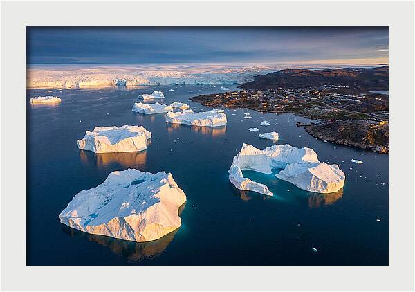 Disko Bay From Above