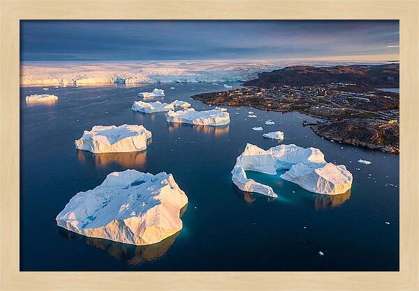 Disko Bay From Above