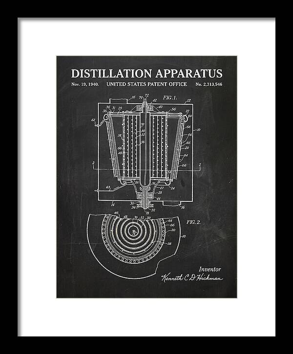 Distillation Apparatus Chalkboard Patent Us2313546
