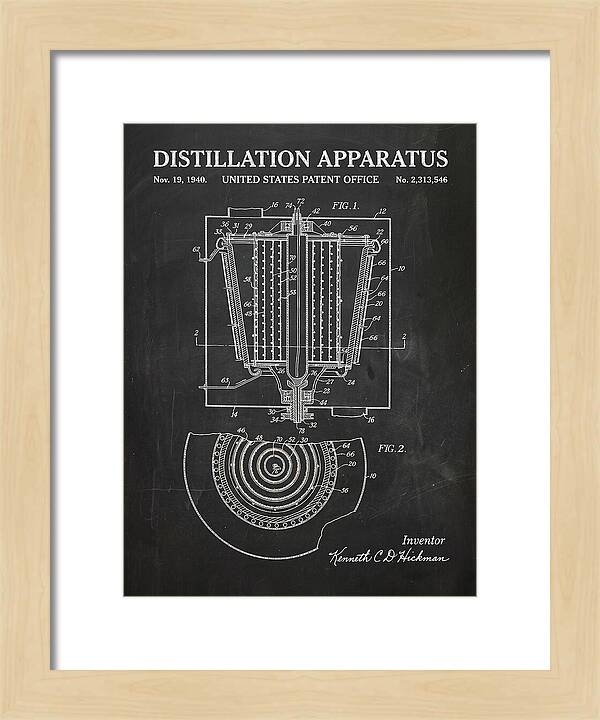 Distillation Apparatus Chalkboard Patent Us2313546