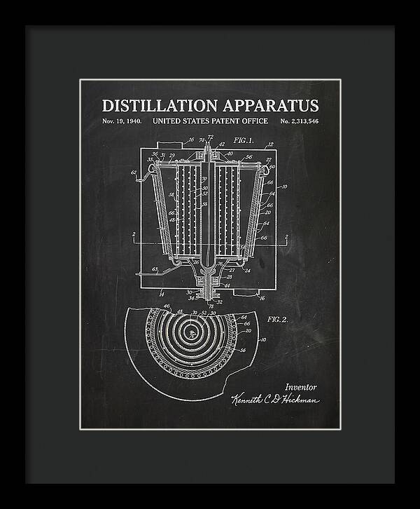 Distillation Apparatus Chalkboard Patent Us2313546