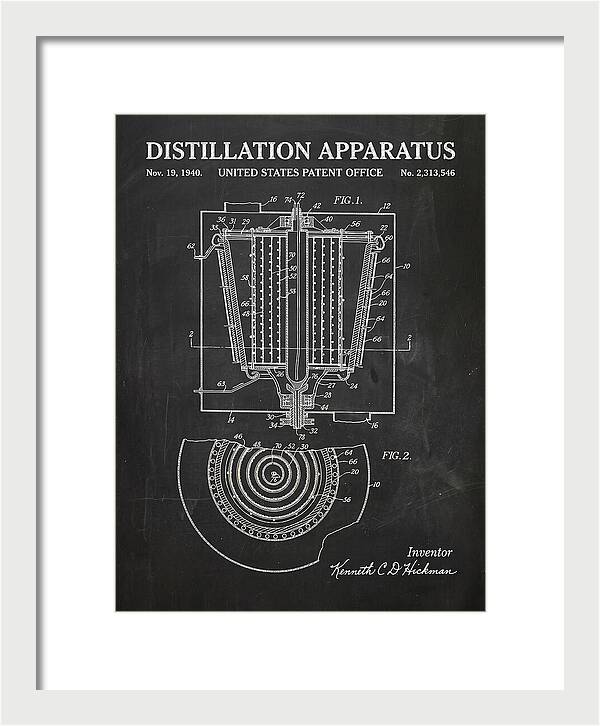 Distillation Apparatus Chalkboard Patent Us2313546