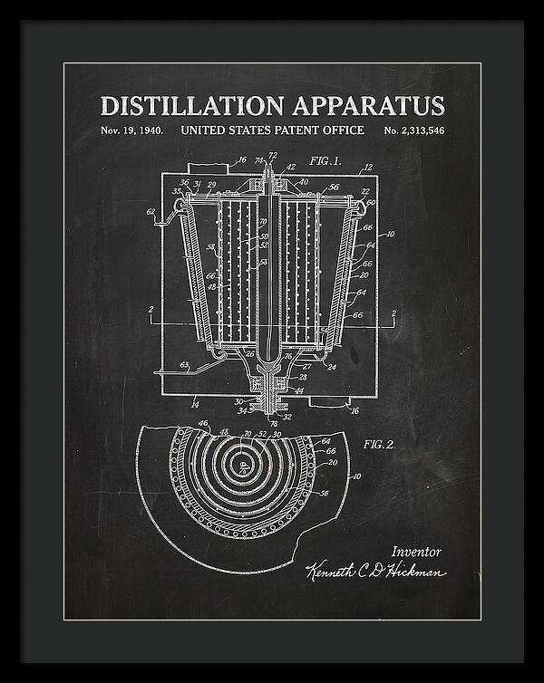 Distillation Apparatus Chalkboard Patent Us2313546