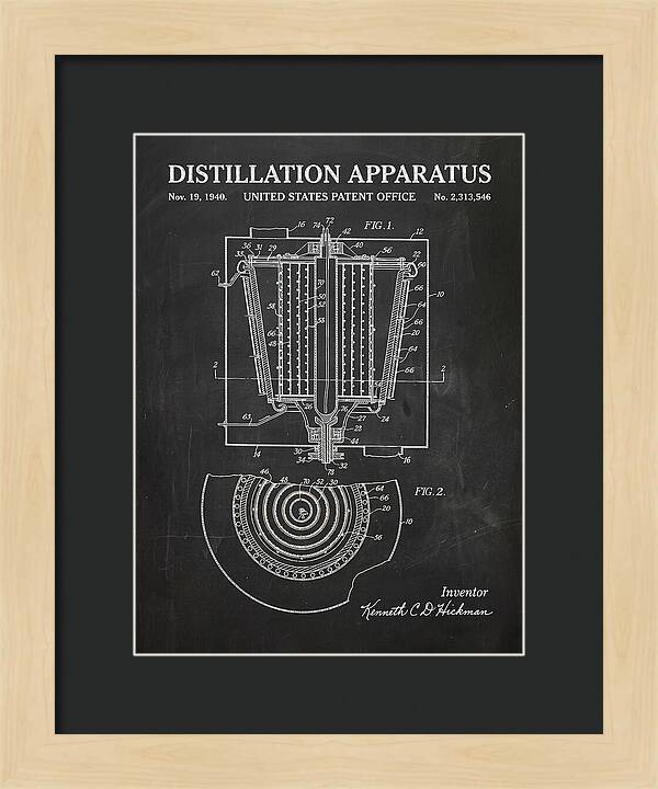 Distillation Apparatus Chalkboard Patent Us2313546