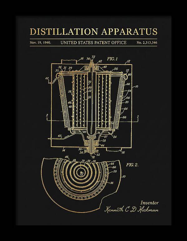 Distillation Apparatus Gold Patent Us2313546