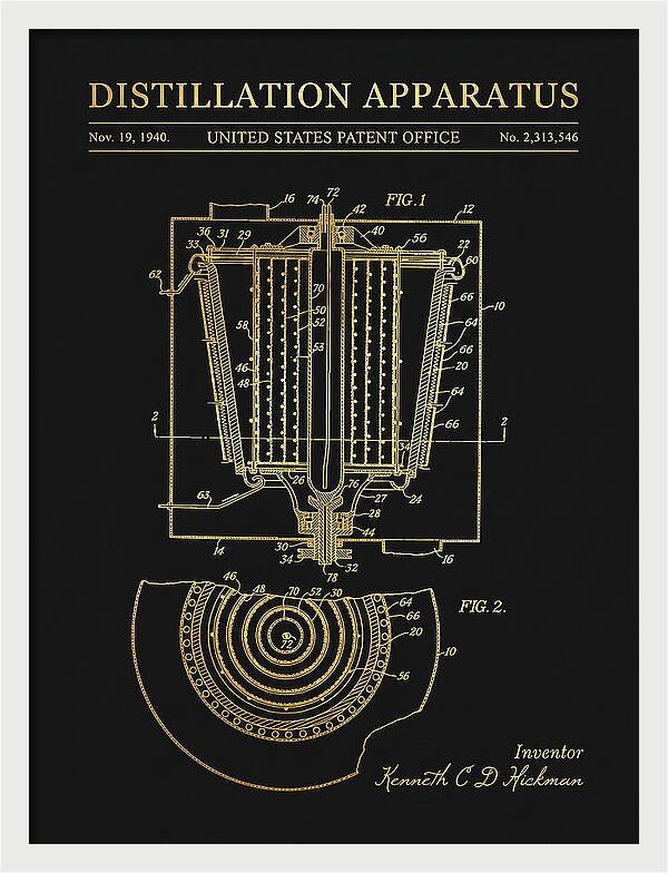 Distillation Apparatus Gold Patent Us2313546