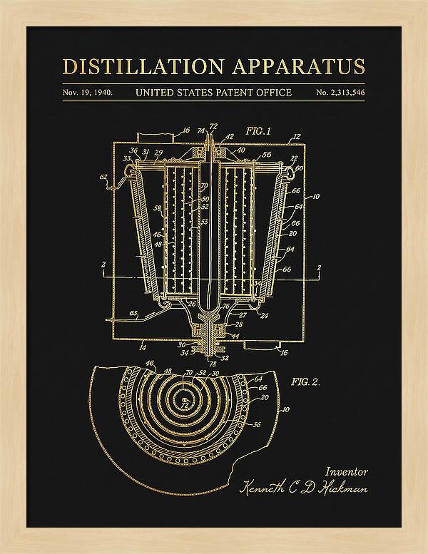 Distillation Apparatus Gold Patent Us2313546