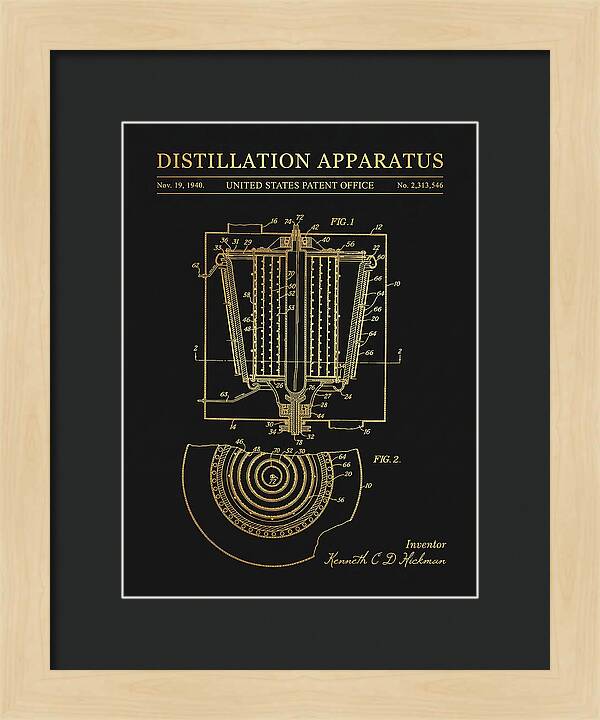Distillation Apparatus Gold Patent Us2313546