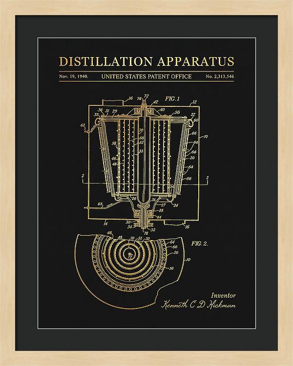 Distillation Apparatus Gold Patent Us2313546