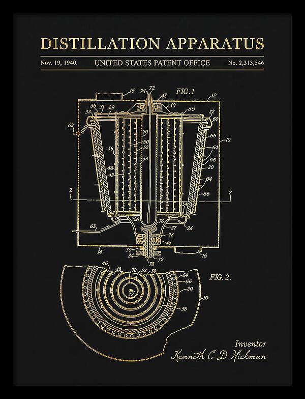 Distillation Apparatus Gold Patent Us2313546