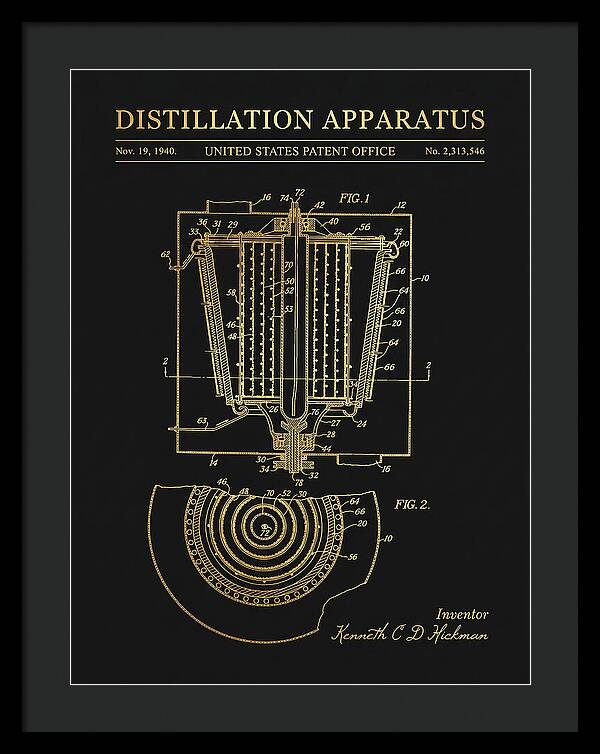 Distillation Apparatus Gold Patent Us2313546