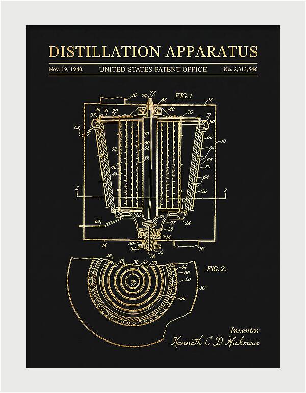 Distillation Apparatus Gold Patent Us2313546