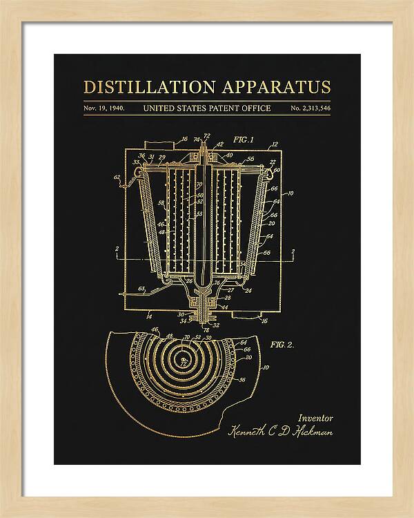 Distillation Apparatus Gold Patent Us2313546