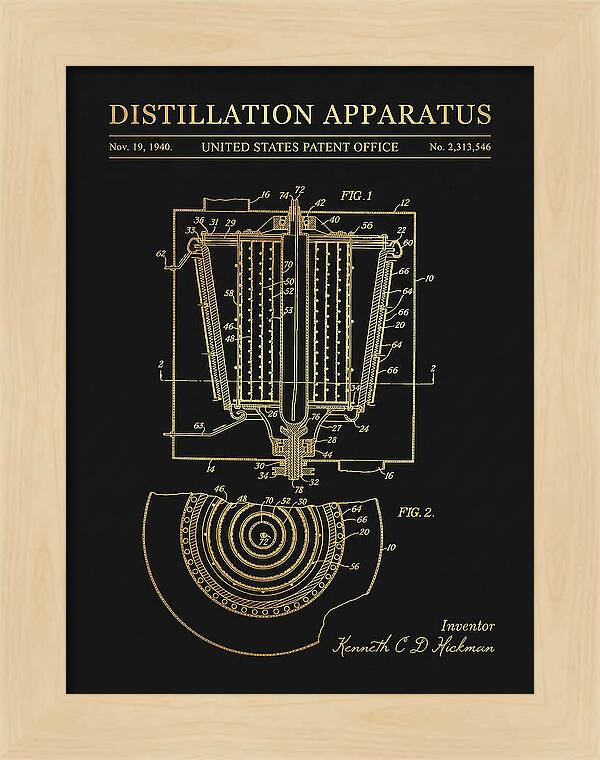 Distillation Apparatus Gold Patent Us2313546