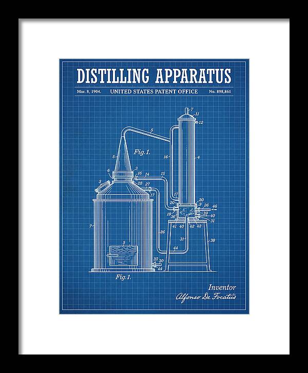 Distilling Apparatus Blueprint Patent Us898861