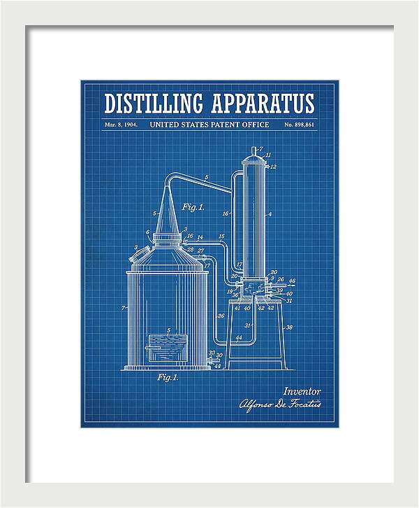Distilling Apparatus Blueprint Patent Us898861