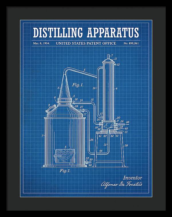 Distilling Apparatus Blueprint Patent Us898861