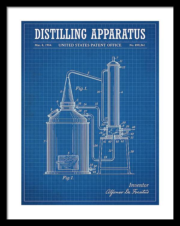 Distilling Apparatus Blueprint Patent Us898861