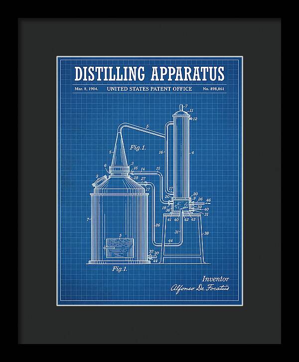Distilling Apparatus Blueprint Patent Us898861