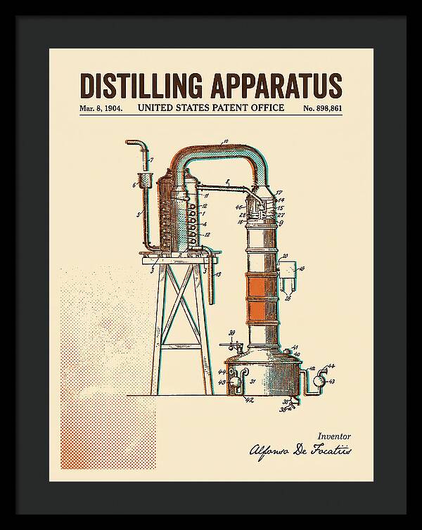 Distilling Apparatus Retro Patent Us898861