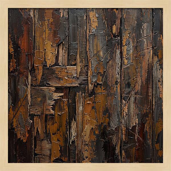 Distressed Wood Expressionism