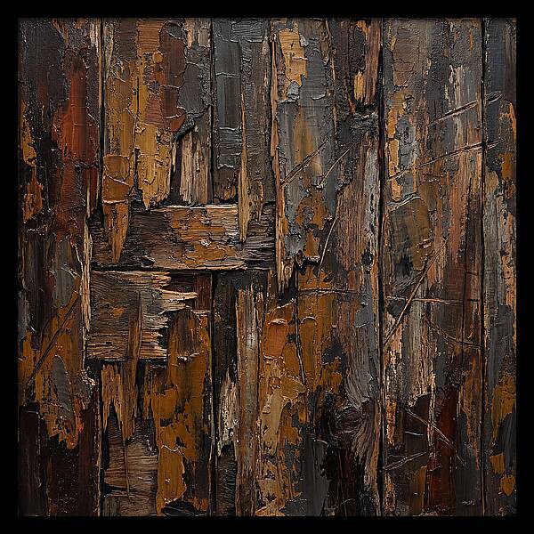 Distressed Wood Expressionism