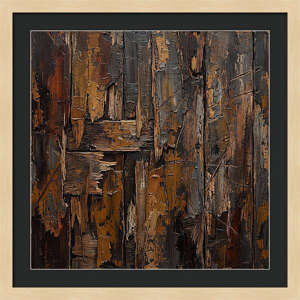 Distressed Wood Expressionism