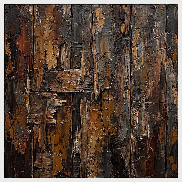 Distressed Wood Expressionism