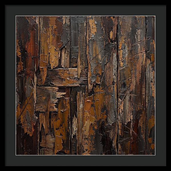 Distressed Wood Expressionism