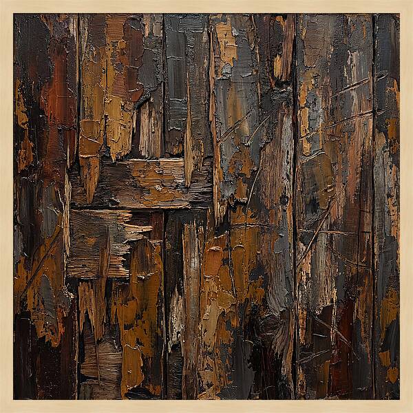 Distressed Wood Expressionism