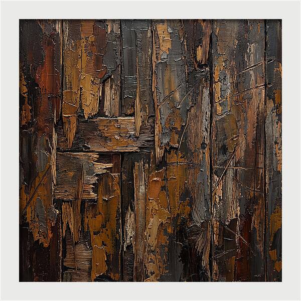 Distressed Wood Expressionism