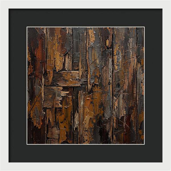 Distressed Wood Expressionism